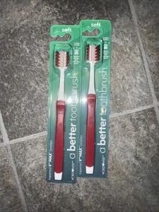 Paquete de 2 cepillos de dientes World Wide Daily - suave ESTÁNDAR - V ARC ROJO BLANCO - Imagen 1 de 3