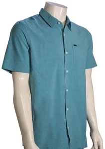 Camisa O'Neill TRVLR Traverse Sólida SS Abotonada - Tormentosa - Nueva - Imagen 1 de 1