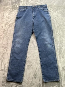 Jeans Wrangler uomo taglia 34x34 blu 13WMZ taglio cowboy rancher rodeo ragazzi Y2K western - Foto 1 di 11