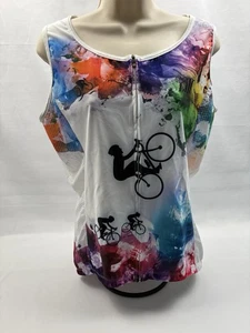 CHUANG DI Womens Cycling Jersey Back Pockets Non Slip Waist Size XXXL - Picture 1 of 6