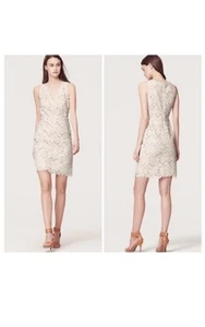 LOFT lace overlay dress Excellent condition 10 - Picture 1 of 7