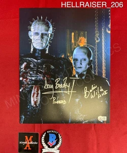 Doug Bradley and Barbie Wilde dual signed 11x14 photo Hellraiser Pinhead Beckett - Picture 1 of 1