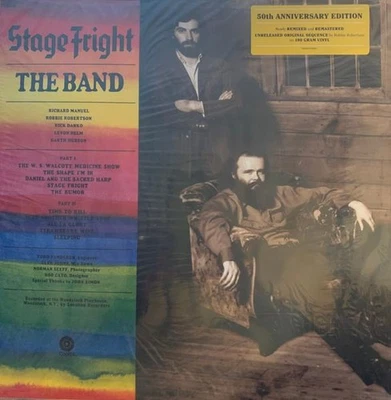 Band Stage Fright LP vinyl Europe Capitol 2021 limited edition red/yellow split - Image 1 of 4