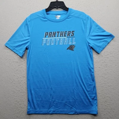 Carolina Panthers Football NFL Team Apparel Men's Medium Blue Athletic T-Shirt - Image 1 of 4