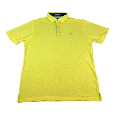 Camisa polo Tailorbyrd Collection, amarela, mangas curtas, golfe casual, masculina XXL - Imagem 1 de 4