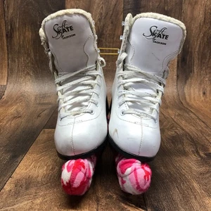 Soft Skates by Jackson Figure Ice Skates Kids Size 4 White - Picture 1 of 9