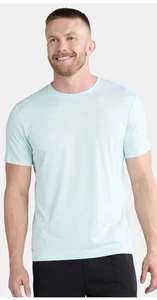 NWT Athletic Works DriWorks Size 2XL Men’s Aqua Pullover Short Sleeve Shirt - Picture 1 of 8