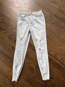 Vanilla Star Real Cheeky Straight Jeans Gr. 7 High Rise Ripped/Distressed Blue - Bild 1 von 11