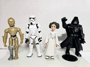 Disney Store London Star Wars  Articulated D Vader, Stormtrooper, P. Leia, C-3PO - Picture 1 of 11