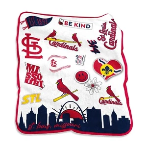 St. Louis Cardinals 50'' x 60'' Native Raschel Plush Throw Blanket - Picture 1 of 1