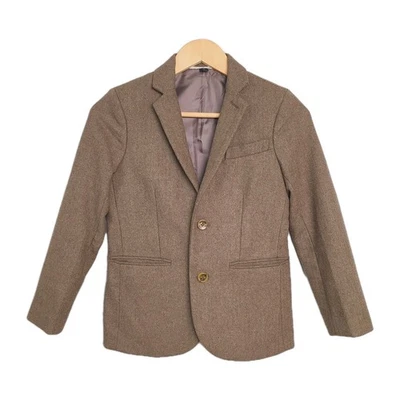 Blazer Crewcuts Ludlow Lana Espiga Marrón Clásico Vestido Chaqueta Niños 10 Foto 1 de 4