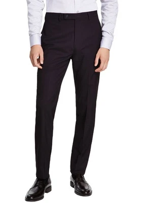 Pantalones de vestir ajustados Calvin Klein para hombre vino/negro 38 X 32 NUEVOS $95 JMROPJSY0902 Foto 1 de 4