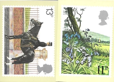 8 tarjetas GB PHQ 1979 flores, policía como nuevas Foto 1 de 3