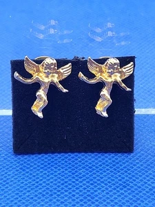 Guardian Angel On My Shoulder Gold Tone Lapel Pins MADE IN THE USA - Picture 1 of 11