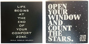 "Quotable Magnets" Set of 2 Inspirational Quotes REFRIGERATOR MAGNETS M226 M333 - Picture 1 of 5