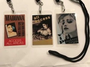 MADONNA Vintage 1985-1987 All Access & VIP BACKSTAGE PASS, Old NEW - Picture 1 of 7