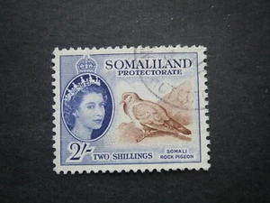 Somaliland Protectorate QEII 1953 2/- brown & bluish violet SG146 FU - Picture 1 of 2