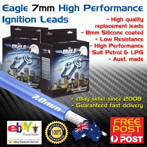 Eagle 7mm Ignition Spark Plug Leads 4cyl Fits Peugeot 306 1994-1997 1.8L XU7JP - Picture 1 of 2