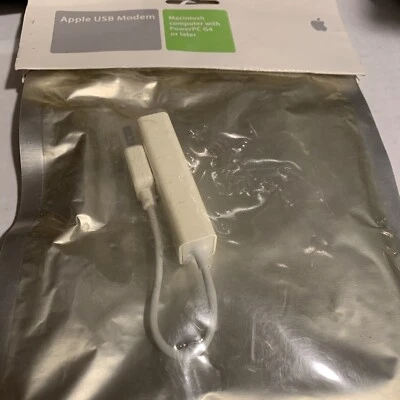 Apple USB Modem MA034Z/A (MA034ZA) 56 Kbps New In Original Packaging free ship s - Image 1 of 3