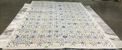 Tapete de corte marfim/azul 10' x 14', preço reduzido 1172654696 EVK210C-10 - Imagem 1 de 4