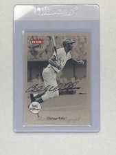 2002 FLEER GREATS BILLY WILLIAMS AUTO BASEBALL CARD SIGNATURE
