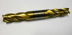 Double Square End Mill 11/16" 4FL HSS TiN 3/4" x 1-5/8" x 5-5/8" - Picture 1 of 1