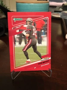 Tom Brady 2021 Donruss #1 Red Press Proof Buccaneers GOAT - Bild 1 von 2