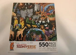 Steve Skelton BACKWARDS ZOO Tooniverse 550 Piece Jigsaw Puzzle CEACO COMPLETE - Picture 1 of 2