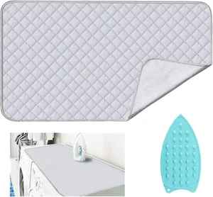 Ironing Mat for Table Top with Iron Rest Pad,Portable Travel Ironing Blanket,Fol - Picture 1 of 7