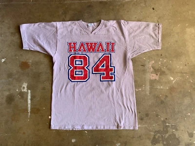 1984 CAMISETA DE RECUERDO DE VACACIONES HAWAIANA VINTAGE AÑOS 80 HOMBRE TALLA M CAMISA HAWAIANA AÑOS 70 Foto 1 de 4