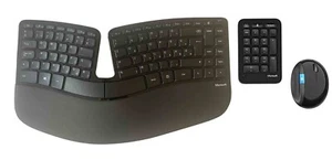 Microsoft Sculpt Ergonomic Desktop Mouse + Keyboard + Numeric Keypad QWERTY (Hungarian) - Picture 1 of 6