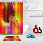 Sister Girl Waterproof Bathroom Polyester Shower Curtain Liner Water Resistant