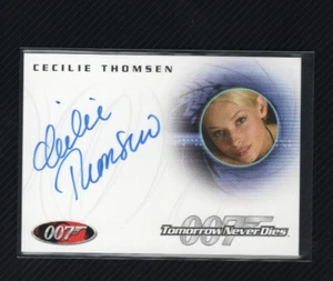 James Bond Heroes & Villains Auto Autograph A119 Cecilie Thomsen Inga Bergstrom - Picture 1 of 4