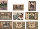 1920 - 30's Germanic Tribes Banknotes (9 notes)