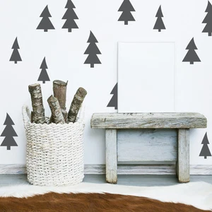 Christmas Tree, Tree Wall Decal, Rustic Wall Decor, Woodland Wall Decor - Picture 1 of 2