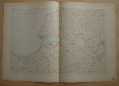 Immense CARTE de 1878 Fécamp Trouville Le Havre Quillebeuf Honfleur Etretat etc - Photo 1/4