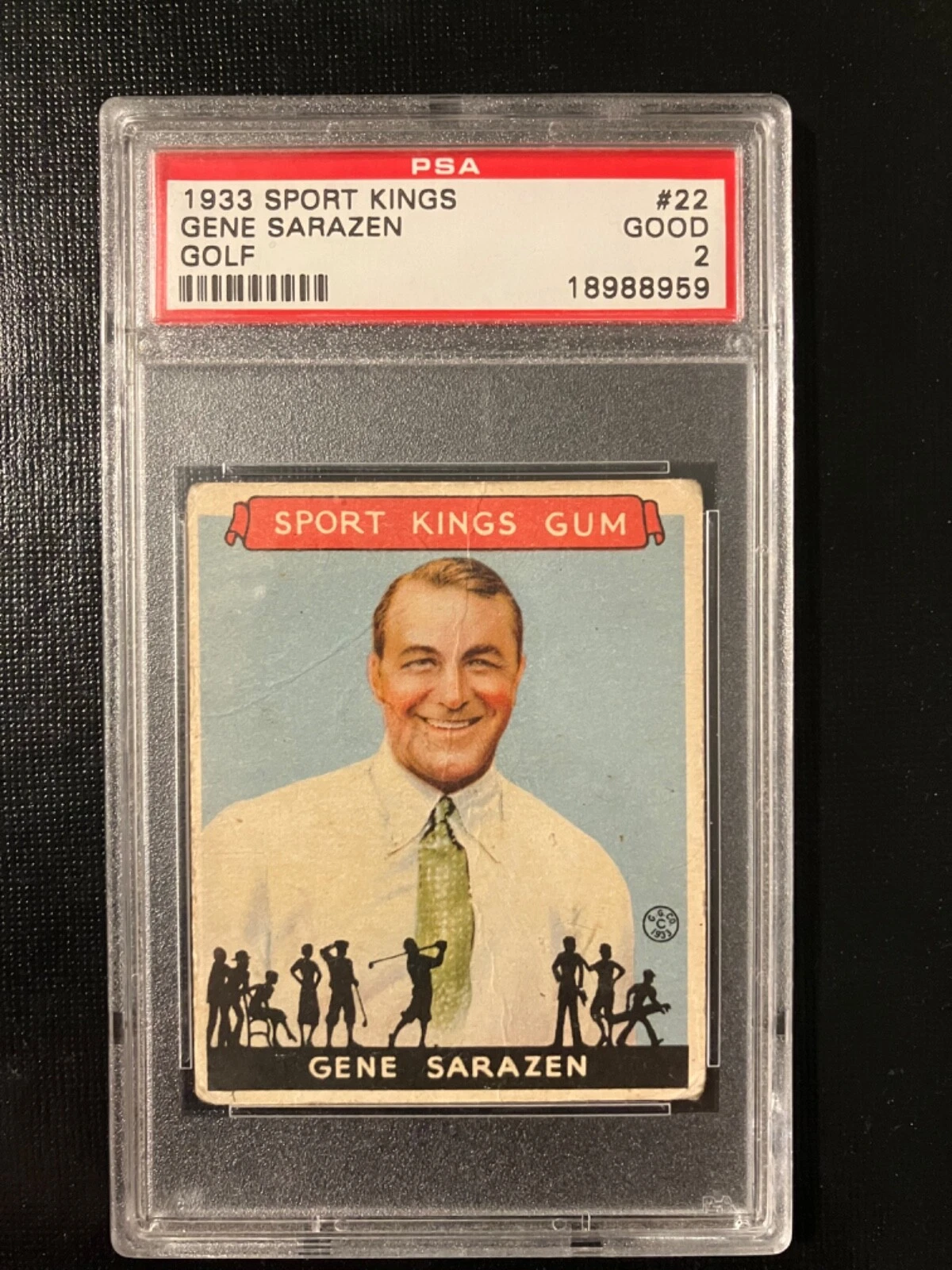 1933 Goudey Sport Kings Gene Sarazen #22 PSA 2