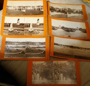 Boston Ma. 7 fotos vintage Public Garden & Vicinity 1880 estereoviews - Imagen 1 de 20