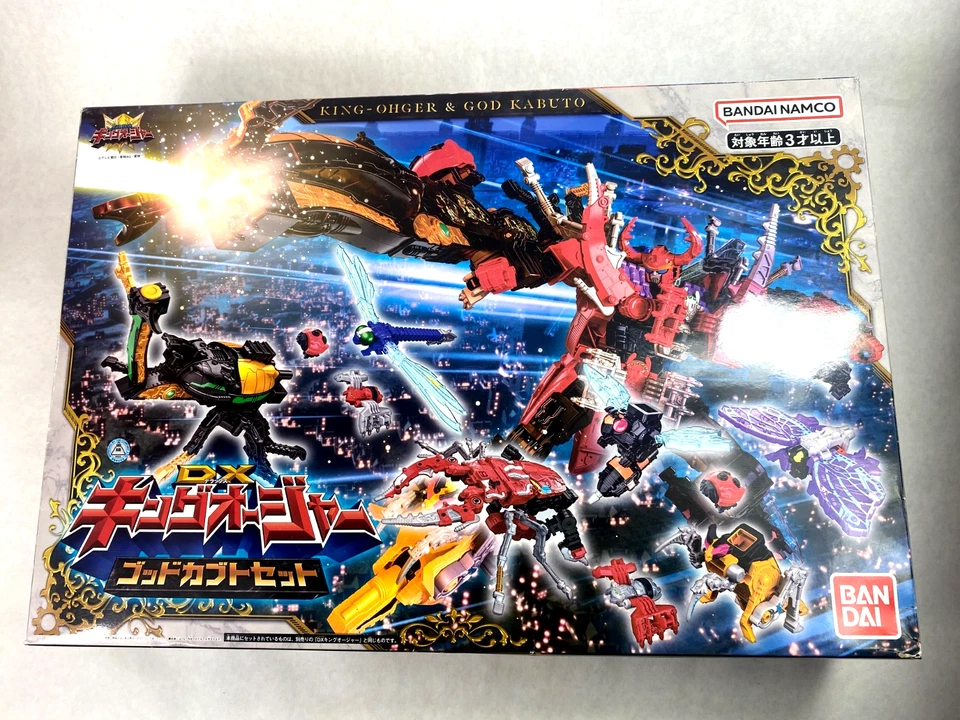 Ousama Sentai King Ohger DX Kingohger God Kabuto Set Megazord Japan CIB Bandai - Image 1 of 4