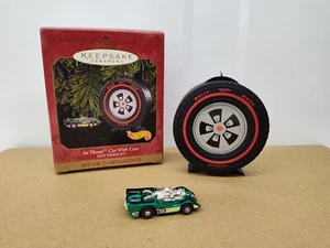 VTG Hallmark Keepsake Hot Wheels Holiday Ornament 1999 Jet Threat Car with Case - Picture 1 of 4