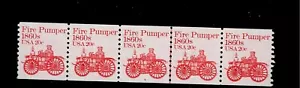 US Scott #1908, Plate #5 Coil of 5 1981 Fire Pumper 20c VF MNH - Picture 1 of 1