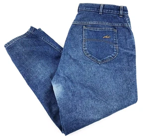 Chic Jeans Women's 20 WP 36 x 28 Vintage 80s Blue Tapered Leg High Waist Mom - Picture 1 of 7