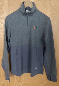 Maglione Adidas 1/4 Zip Medium Miami Hurricanes grigio pull over - Foto 1 di 12