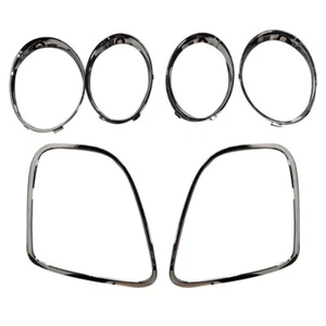 NEW Headlight and taillight Trim Ring Set Chrome For Bentley Flying Spur 06-11 - Picture 1 of 5