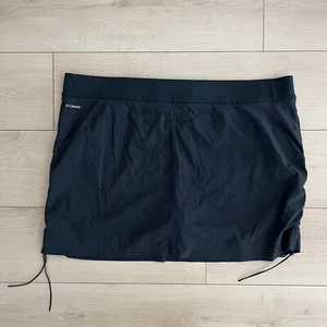 Columbia All Seasons Ruched Skort Skirt Womens 3XL Black Active Outdoor Hiking - Picture 1 of 5