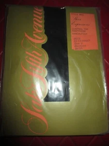 PANTIMEDIAS SAKS FIVE AVENUE Vintage BLACKBIRD Nylon - Años 80 - Talla B - Imagen 1 de 2