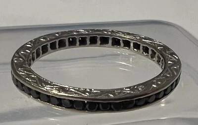 Black Diamond Eternity Band Size 6 - Image 1 of 4