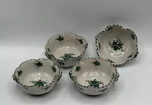 GIULIO GUERRIERI MURANO Italy Stoneware Fruit / Desert Bowls •Lot Of 4 *UNUSED* - Picture 1 of 24