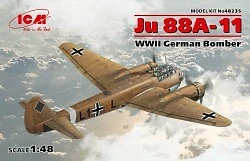 Icm JU 88a-11 WWII German Bomber Modellino da costruire