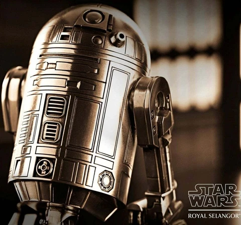 Royal Selangor Star Wars R2D2 Pewter Tea Caddy Keepsake Box Cover